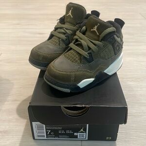 Toddler Jordan 4 Retro SE Craft - Olive - 7c